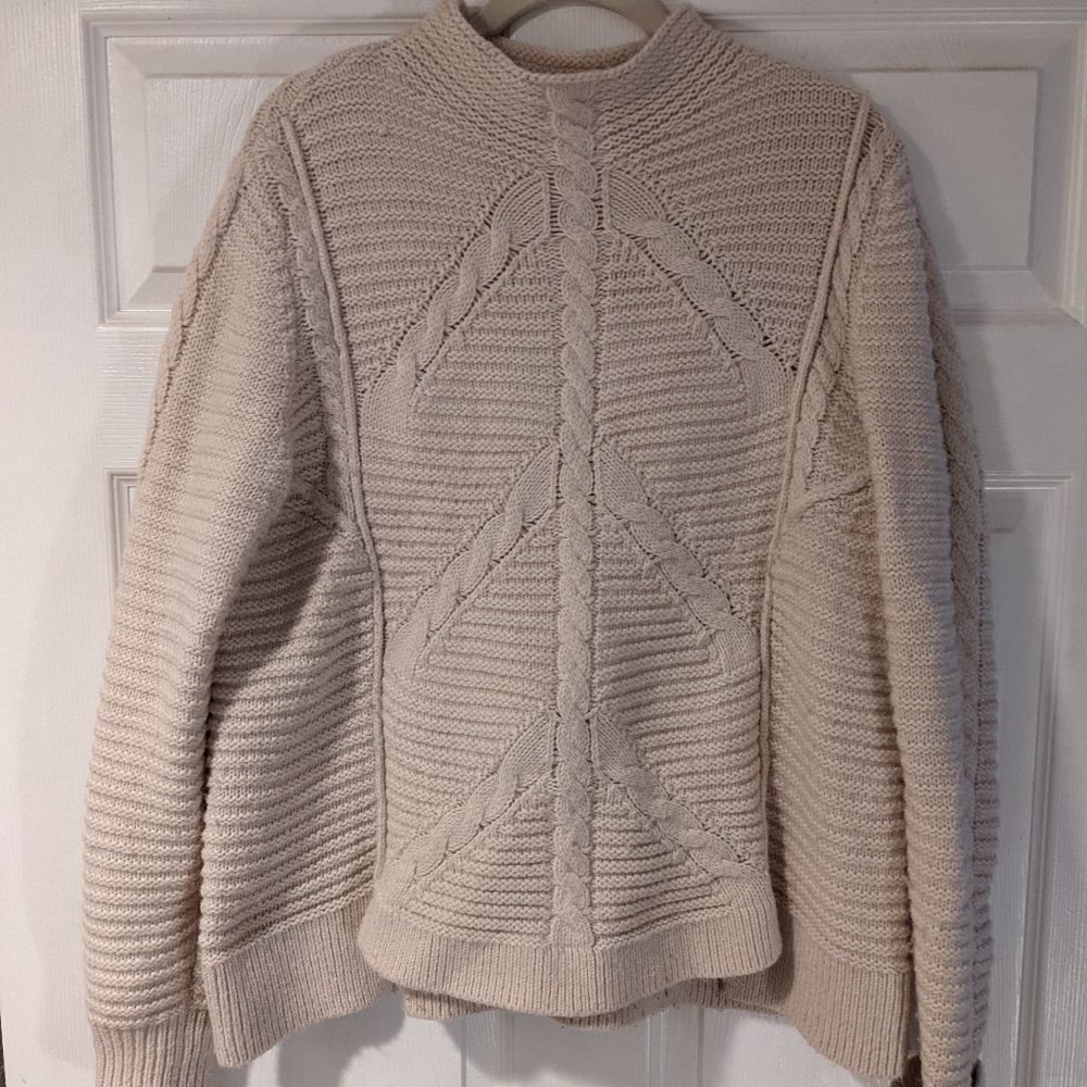 Gap Cream Knit Wool Sweater